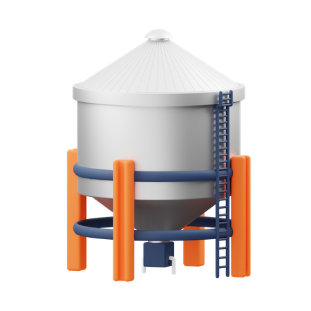 Water tank  3D Illustration