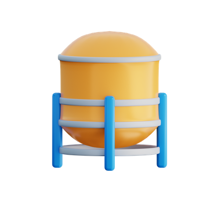 Water Tank 3D Illustration