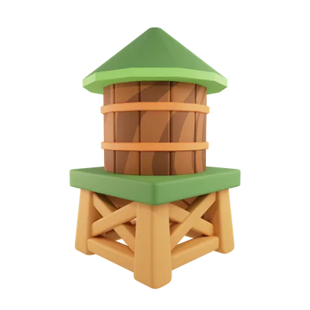 Water Tank  3D Icon