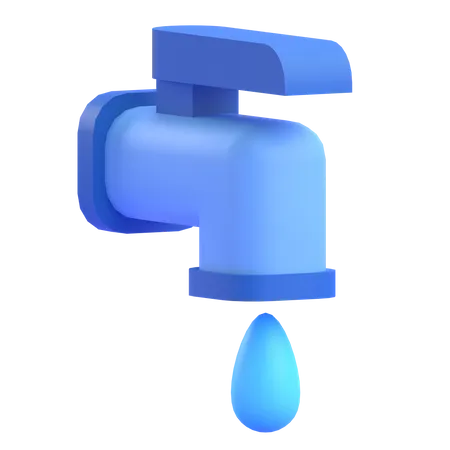 Water Tap 3D Illustration