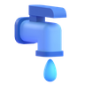 water tap 3d logo
