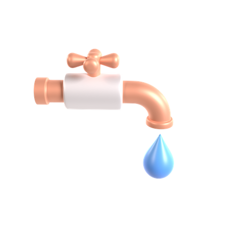 Water Tap  3D Illustration