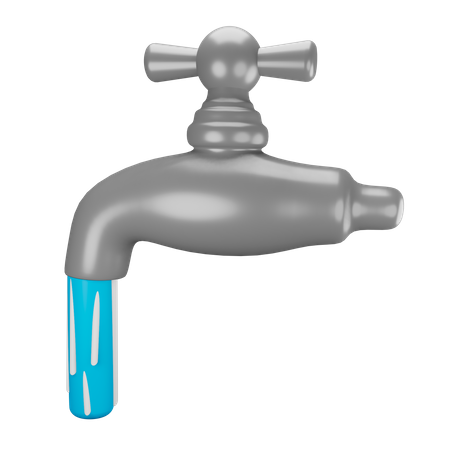 Water tap  3D Illustration