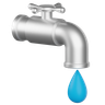 3d water-flow logo