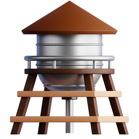 Water Tower  3D Icon