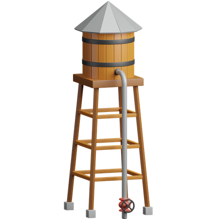 Water Tower  3D Icon