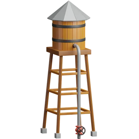 Water Tower  3D Icon