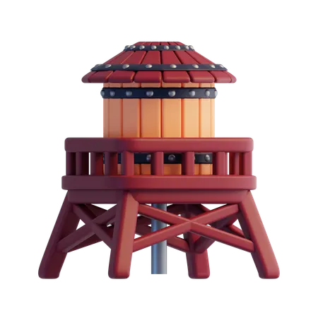 Water Tower  3D Icon