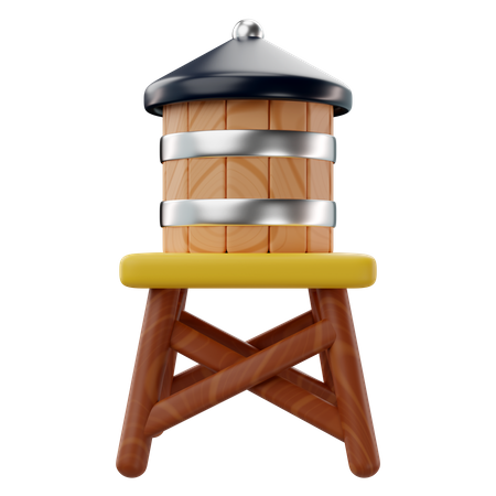 Water Tower  3D Icon