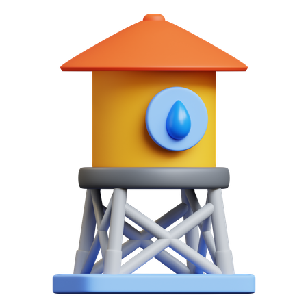 Water Tower  3D Icon