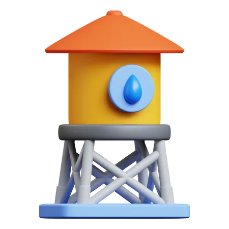 Water Tower  3D Icon