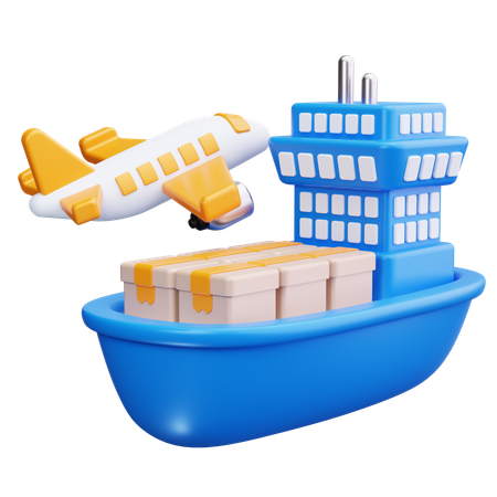 Water Transport  3D Icon