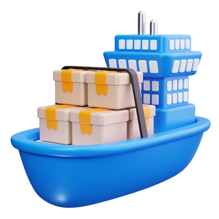 Water Transport  3D Icon