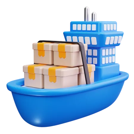 Water Transport  3D Icon