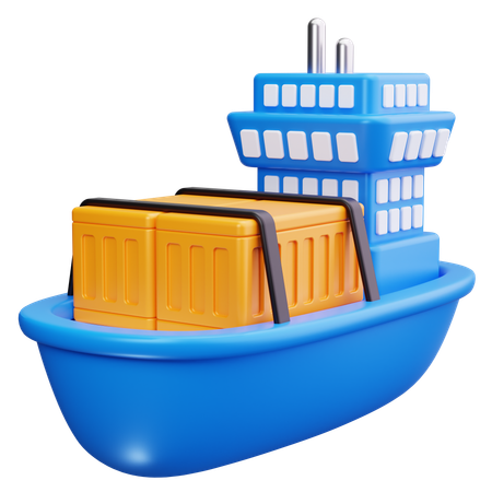 Water Transport  3D Icon