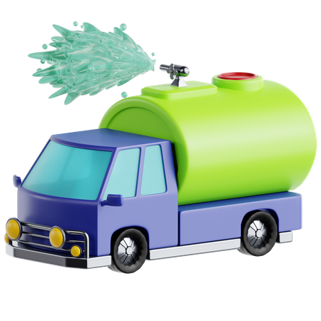 Water Truck  3D Icon