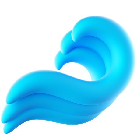 Water Wave  3D Icon