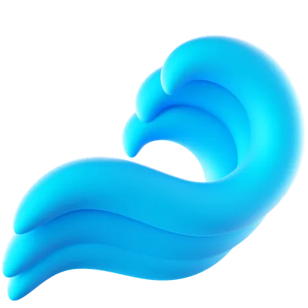 Water Wave  3D Icon