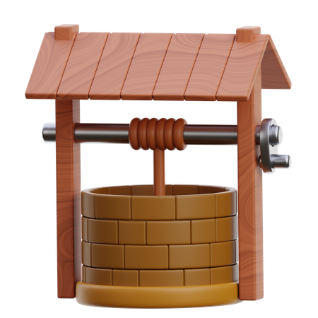 우물  3D Icon
