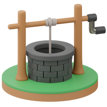 Water Well  3D Icon