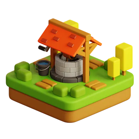 Water Well  3D Icon