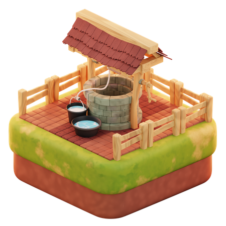 Water Well  3D Icon