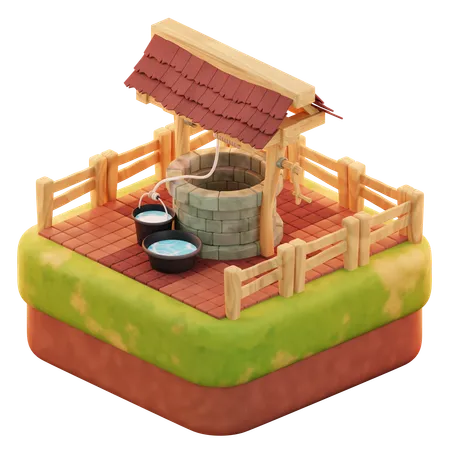 Water Well  3D Icon