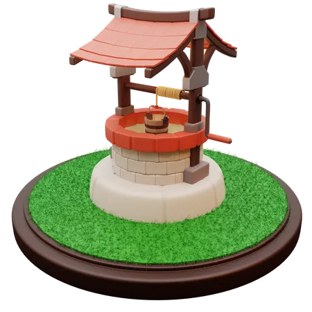 Water Well 3D Illustration
