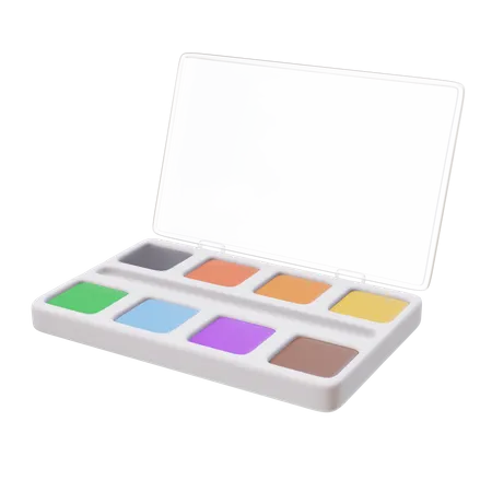 Watercolor paints box  3D Icon