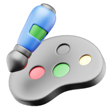 Watercolor Palette  3D Icon