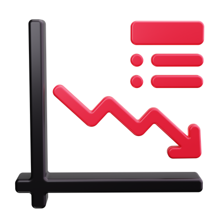 Waterfall Chart  3D Icon