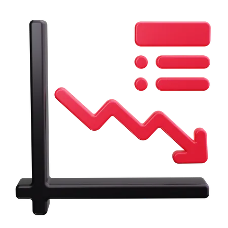 Waterfall Chart  3D Icon