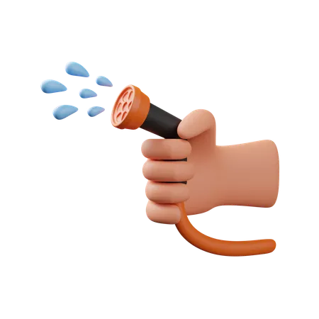 Watering hand gesture  3D Icon