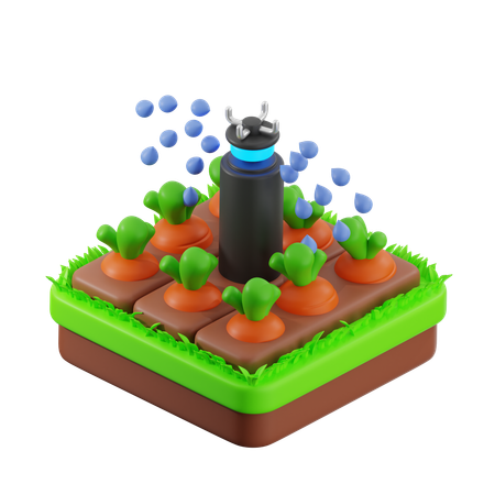 Watering Irigation  3D Icon