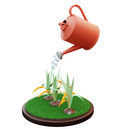 Watering Jar  3D Illustration