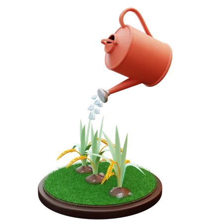 Watering Jar 3D Illustration