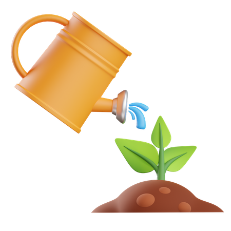Watering On Plant  3D Icon