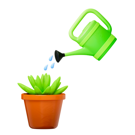 Watering Plants  3D Icon