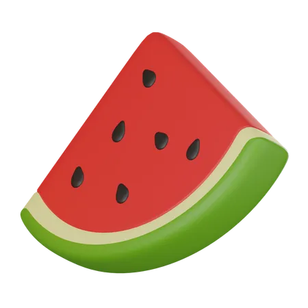 Watermelon 3 D Icon Ideal For Summer Themed Designs Food Illustrations And Vibrant Digital Creations 3 D Render Illustration 3D Icon