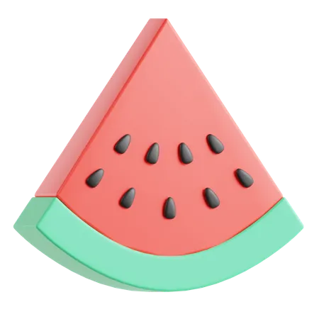 Watermelon 3 D Icon 3D Icon