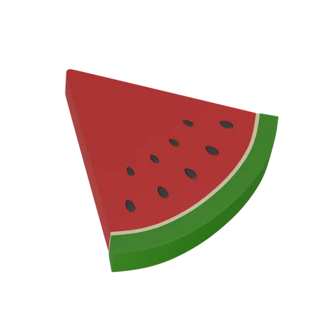 Watermelon Slice 3D Icon