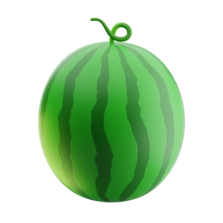 Watermelon Fruit 3 D Illustration 3D Icon