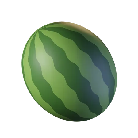 A Whole Watermelon 3D Icon