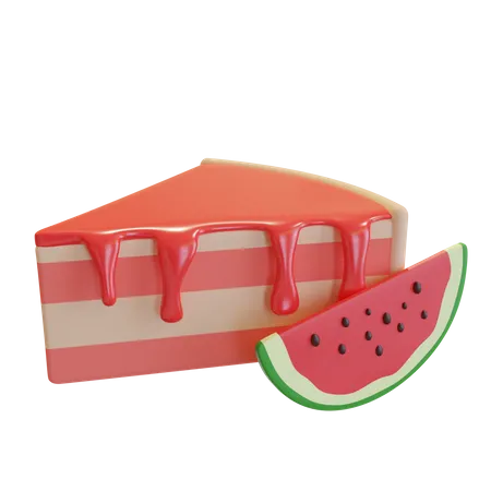 Watermelon Cake 3D Icon