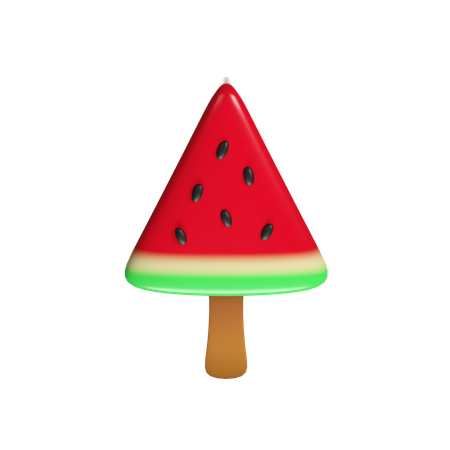 Watermelon Ice Cream Lolly  3D Icon