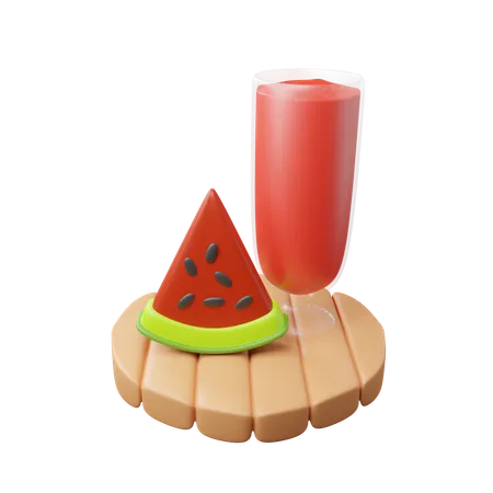 Watermelon juice  3D Icon
