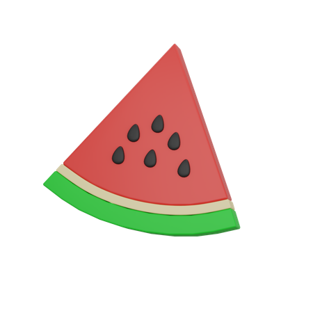Watermelon Slice  3D Icon