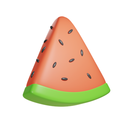 Watermelon Slice  3D Illustration