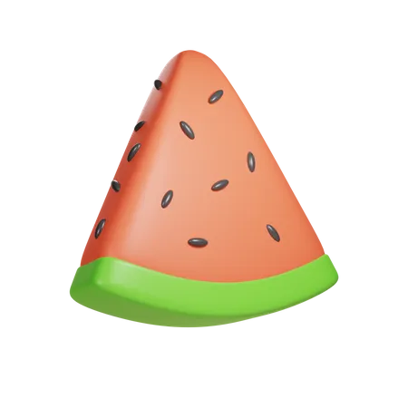 Watermelon Slice  3D Illustration