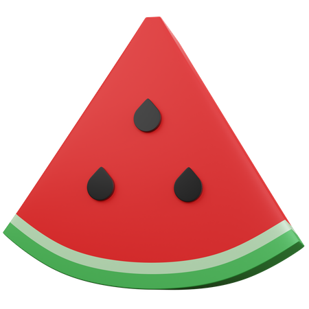 Watermelon Slice 3D Icon